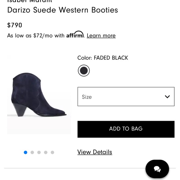 Isabel Marant Darizo suede western booties - Picture 2 of 7